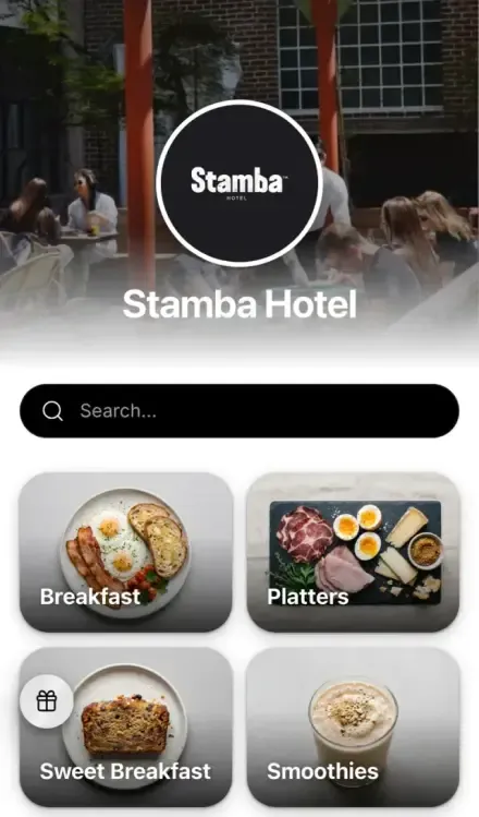 Stamba Hotel menu in English